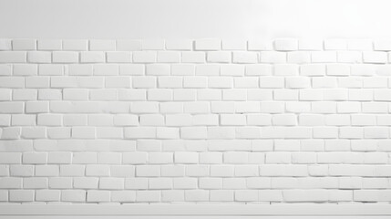 Fototapeta premium White brick wall, background photo texture generativ ai