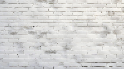 White brick wall, background photo texture generativ ai