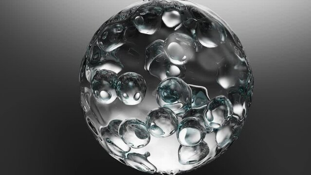 Macro Liquid Bubbles, various air bubbles in water. Liquid Cream gel transparent cosmetic sample texture with bubbles. 3d Cosmetic cream seamless. serum bubbles, Transparent. Moisturizing , 3d render
