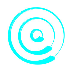 Blue Circle Rotation Illustration and Graphic