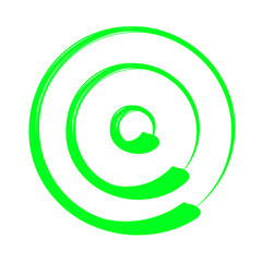 Green Circle Rotation Illustration and Graphic