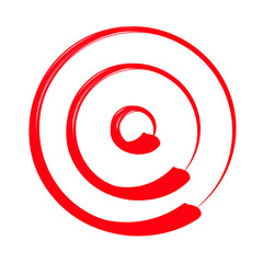 Red Circle Rotation Illustration and Graphic