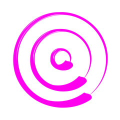 Pink Circle Rotation Illustration and Graphic