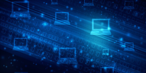 Digital Abstract technology background,2d illustration