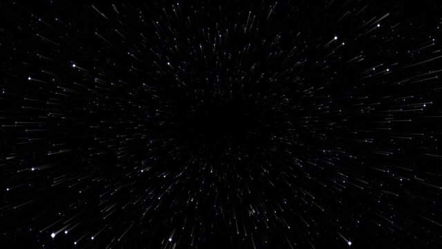 Moving Through the Starlight in a 3D animation