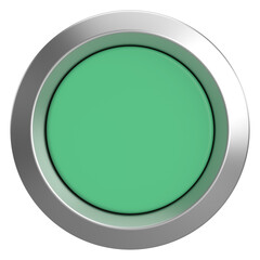 3D circle button. Empty button. 3D illustration.