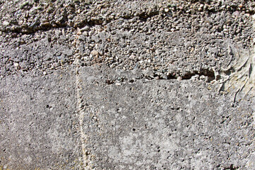 Closeup of rough concrete wall surface
