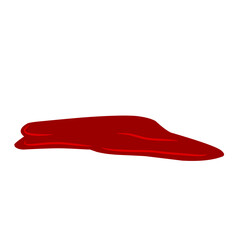 Puddle liquid cartoon illustration