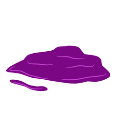 Puddle liquid cartoon illustration