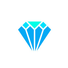 diamond icon isolated on transparent backgrounds 