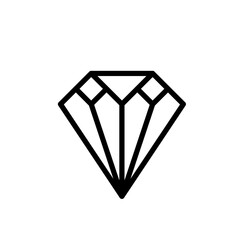 diamond icon outline 