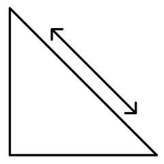 math triangle with arrow icon