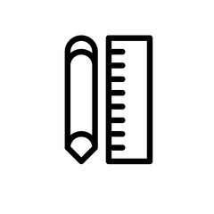 pencil and ruler icon