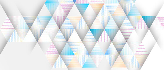 abstract blue and pink triangle line stripe pattern background