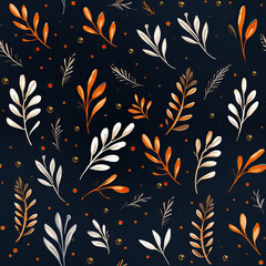 Floral seamless repeat simple pattern
