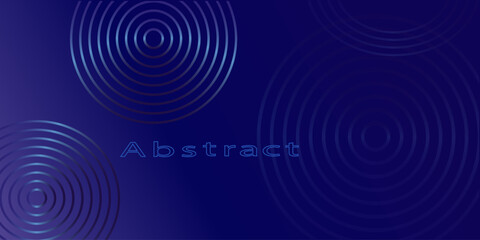 Fototapeta premium Vector abstract glowing dark blue background. Shiny blue lines. Horizontal banner. Geometric stripes pattern. EPS10 vector