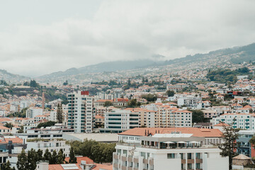 Cityscape Funchal on the beautiful island Madeira, Portugal