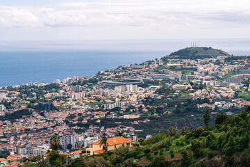 Fototapeta na wymiar Cityscape Funchal on the beautiful island Madeira, Portugal