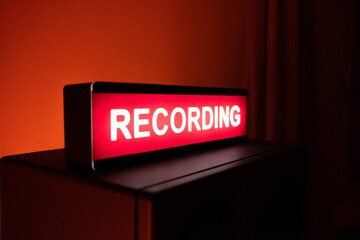 Recording time im Musikstudio