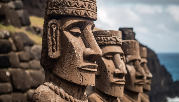 Ancient ruins, indigenous culture, spirituality, and nature generated by AI
