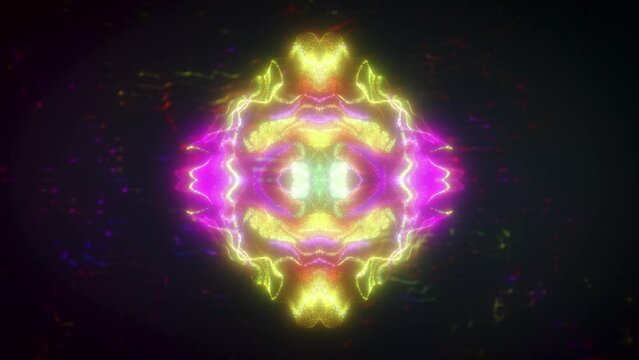 Vibrant Abstract Neural Network. Technology Background