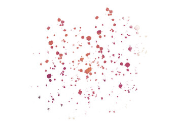 red paint splashes on white transparent background clipart