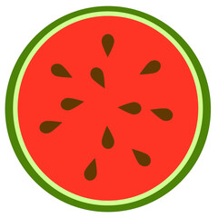 Watermelon sliced illustration clipart cartoon
