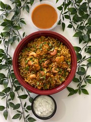 Chicken Biryani With Gravy 