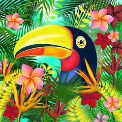 Tukan im Dschungel