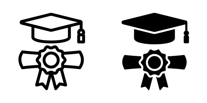 Diploma icon. sign for mobile concept and web design. vector illustration