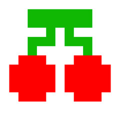 Obraz premium pixel cherry