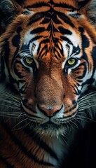 Tiger Closeup Portrait. Generative ai