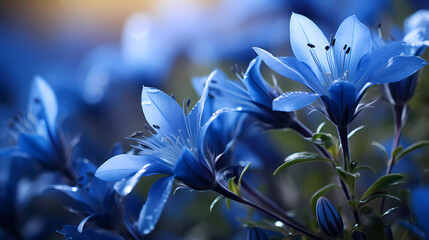 Fototapeta na wymiar Bright wildflowers with a beautiful blurred background.