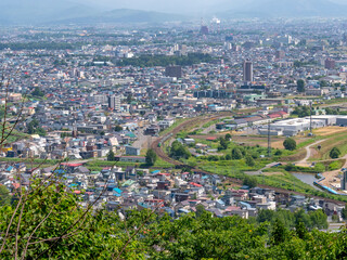 嵐山展望台からの眺望（北海道旭川市江丹別町嵐山・北海道上川郡鷹栖町）