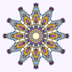 Luxury Modern coloring mandala decorative ethnic element background