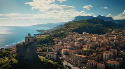 Fototapeta na wymiar amazing photo of Sicily Italy highly detailed
