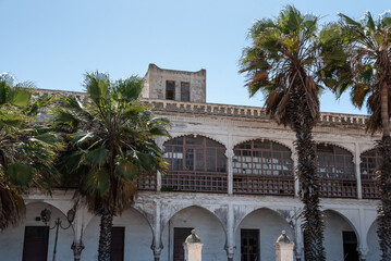 Old abandoned Art Deco house in the center of El Jadida