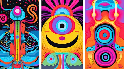 colorful background posters