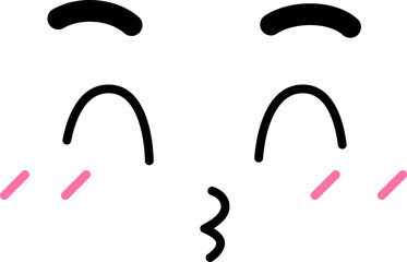 Obraz premium Face Kiss Over Happy Close Eye