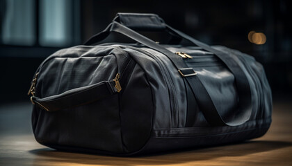 Luxury leather backpack for modern business travel generated by AI