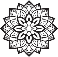 Vector mandala design, illustration mandala, coloring pages vector, Laser Cut Files