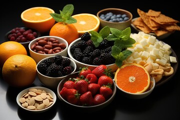 Fototapeta na wymiar fruits and berries