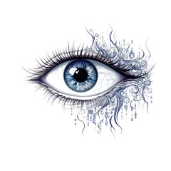 eye of the girl