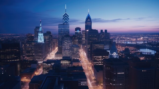 Philadelphia City Skyline