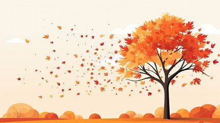 autumn tree illustration