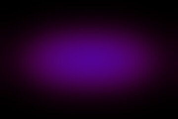 Abstract blurred violet gradient centered background. blue and black banner template.  space for text, degrading fragment and smooth shape of transition, Bright backdrop for follow, like, social media