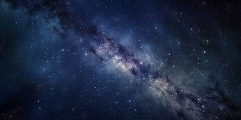 Fototapeta na wymiar Night Photography with Stars and Nebula