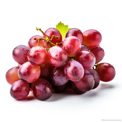 Fototapeta premium red grapes isolated on white background