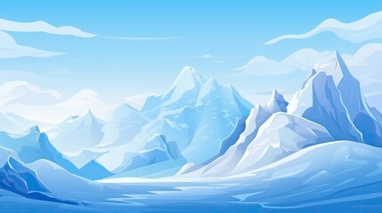 Fototapeta na wymiar iceberg in the mountains