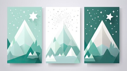 christmas tree on a white background flyer design